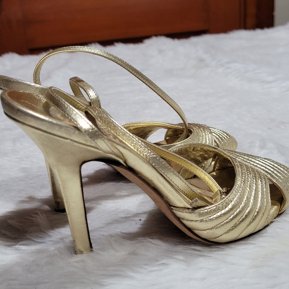 ♥️Auth GUCCI sandals Sexy Elegant heel shoe sz 34C ♥️ - Picture 7 of 16
